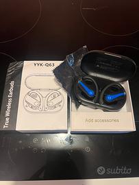 Auricolari sport tfue wireless YYK-Q63 nuovi, mai