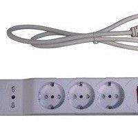 Multipresa elettrica 3 prese shuko + 3 biv. + int.