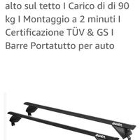 barre portatutto bmw e90 per bici oggetti