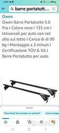 barre portatutto bmw e90 per bici oggetti
