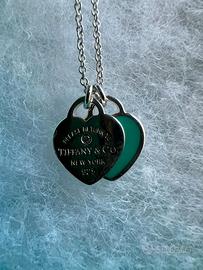 Pendente Heart in argento con diamante