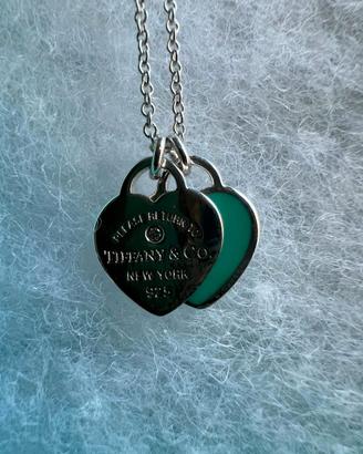 Pendente Heart in argento con diamante