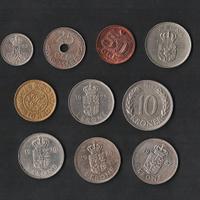 DANIMARCA 10 MONETE ANNI E VALORI DIVERS