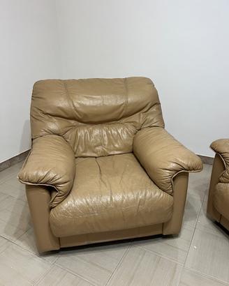 Poltrone comodissime in pelle