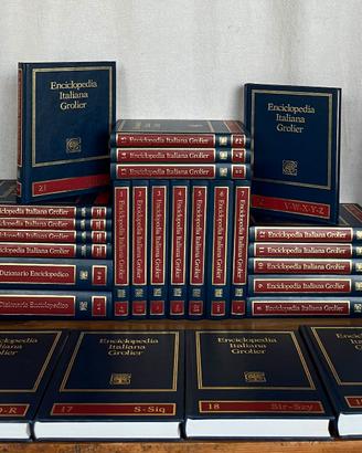  Enciclopedia Grolier completa 21 volumi rilegati 