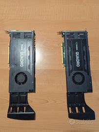 Nviadia Quadro K4200 4Gb VRAM - 2 pezzi