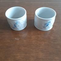 Portatovaglioli in ceramica bianca