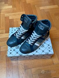 Frankie Morello 44 Sneakers Alte Blu Argento