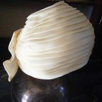 Cappello "Roberta" di chiffon anni '70 -cerimonie