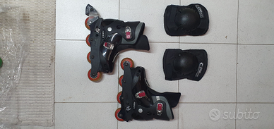 Pattini in linea Roces Professionali e Ginocchiere