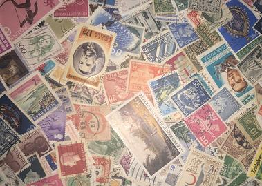 1 kg francobolli mondiali lotto 2000 grammi 20000