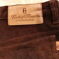 pantaloni in velluto color marrone DONNA tg 46