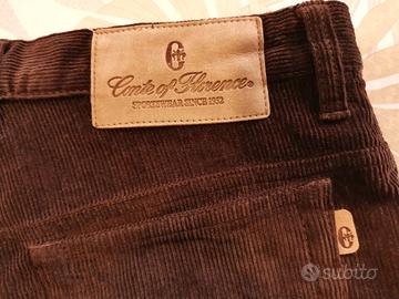 pantaloni in velluto color marrone DONNA tg 46