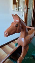 cavallo a dondolo artigianale  in legno