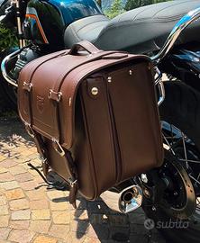 borsa in cuoio x Guzzi v7 special