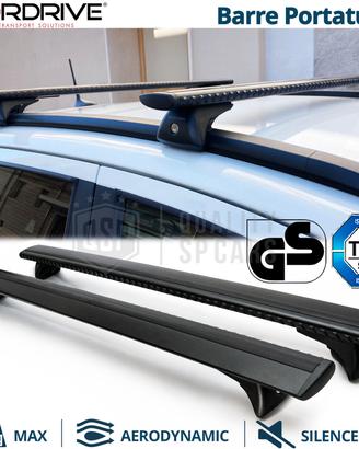 Barre da Tetto per JEEP COMPASS III Alluminio Nero