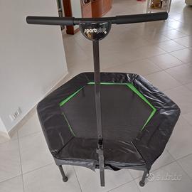 trampolino elastico fitness con manubrio