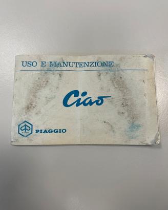 Libretto Uso e Manutenzione Piaggio Ciao
