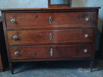 Cassettone comò cassettiera antica da restaurare