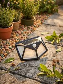 Lampada Solare 4 Facce  100 LED -sensore movimento