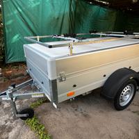 Carrello con coperchio e portabici Humbaur