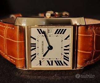 Cartier Tank Française oro 18k quarzo