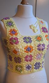 Top fatto a mano in cotone