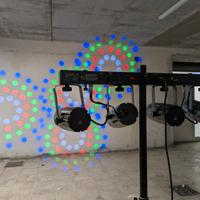 Barra Luci DJ Eurolite LED RGB 4 Fari con DMX
