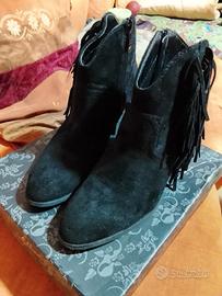 stivaletti texani donna scamosciati neri n 39  