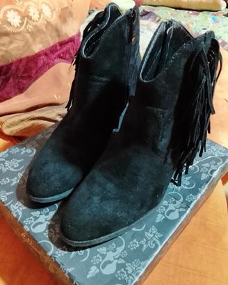 stivaletti texani donna scamosciati neri n 39  
