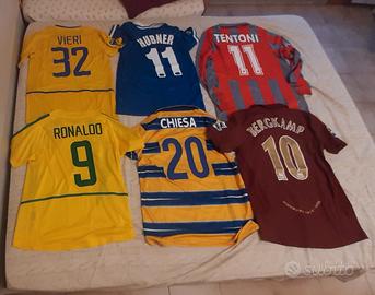 Lotto maglie calcio bomber del passato