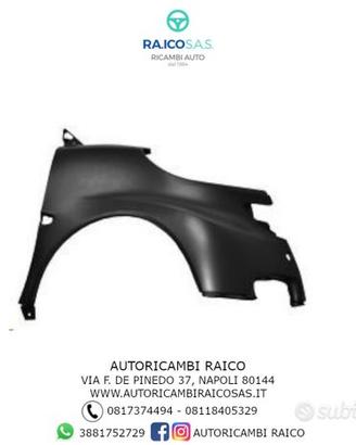 Parafango Anteriore Smart 451 dal 2007 al 2013