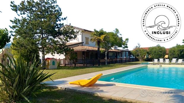 VIVA2 - Numana, quadrilocale in villa con piscina