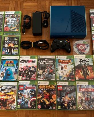 Xbox 360 Console Blu 500GB Limited + Giochi