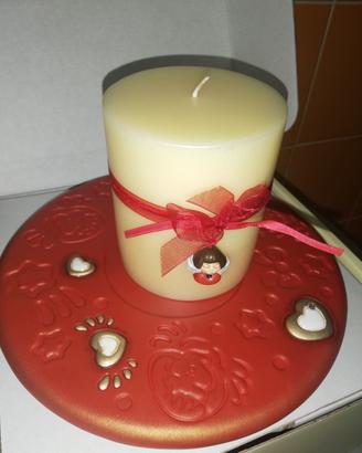 Piatto con candela Thun