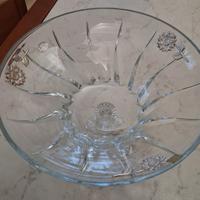 Centrotavola in cristallo e argento