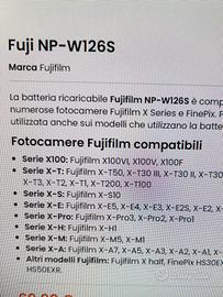 Fujifilm 5 Batterie compatibili