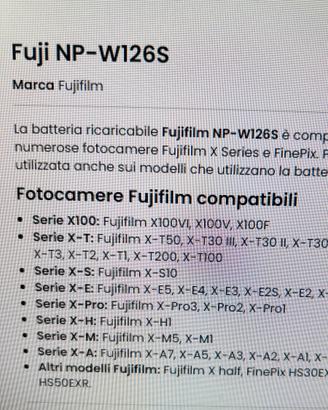 Fujifilm 5 Batterie compatibili