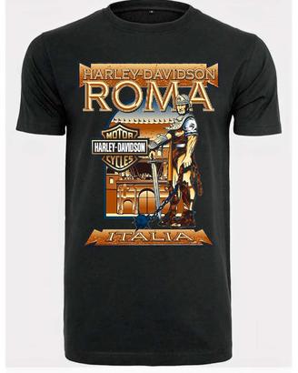 T-shirt stampa "Harley Davidson Roma" - taglia S