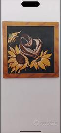 Quadro - dipinto Girasole/Donna
