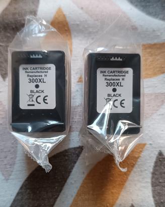 2 cartucce stampante 300XL nero compatibili HP