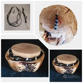 Parure Collana Bracciale Orecchini