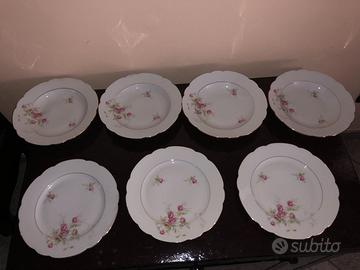 7 Piatti Porcellana Bavaria Vintage