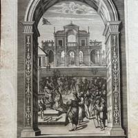 Stampa XVIII secolo da Libreria Piccolomini-Siena