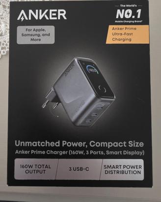 Anker Prime Caricatore 160W, 3 Porte, Display