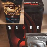 set cofanetti vhs star trek Data - Q - Borg
