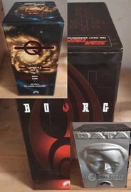 set cofanetti vhs star trek Data - Q - Borg