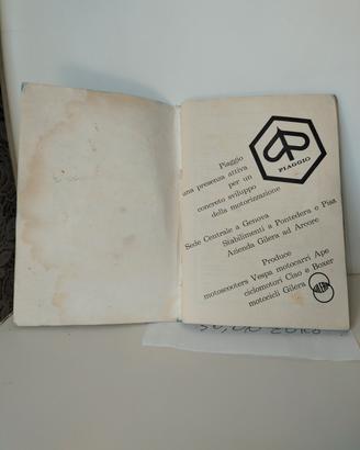 manuale catalogo piaggio
