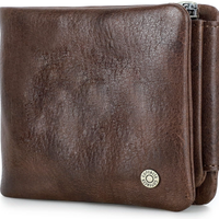 Contact's portafoglio in pelle marrone , porta car