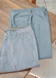 pantalone classico più pantalone sportivo grigio